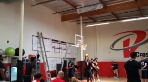 College athletes warm-up with hand balls at Velocity Cross Fit - Los Angeles, California 3.jpg