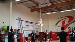 College athletes warm-up with hand balls at Velocity Cross Fit - Los Angeles, California 4.jpg