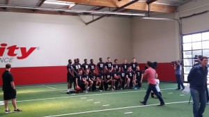 Collegiate athletes pose for a photo session (indoor) - Los Angeles, California 1