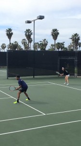 Mixed doubles competitors are mentally, and physically, prepared for the weekend of tennis hustle and grind at Barnes Tennis Center (San Dego, Ca) USTA SCTA TOC