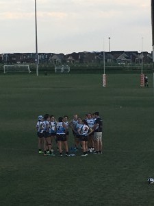 NYC Old Blue Women's Rugby Team - Pregame review 2 - NCAA Rugby Championship - Dicks Sporting Goods Park - Denver, Colorado