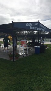 When you need  water, games, prizes, or comraderie, you can always turn to the center hub at Barnes Tennis Center (San Diego, Ca) - USTA SCTA TOC